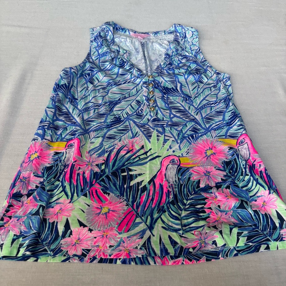 Lilly Pulitzer Essie Bennett Blue Let’s Mango Tank S | Resort